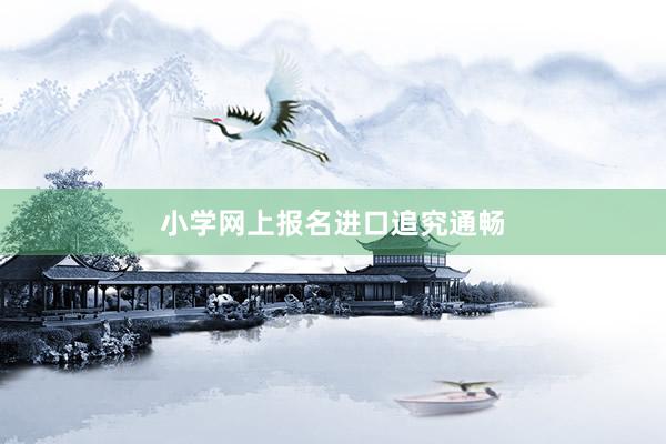 小学网上报名进口追究通畅