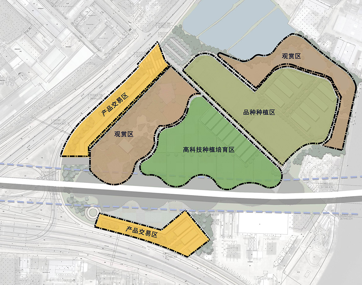 道滘镇蔡白都市农业园规划设计功能分区规划